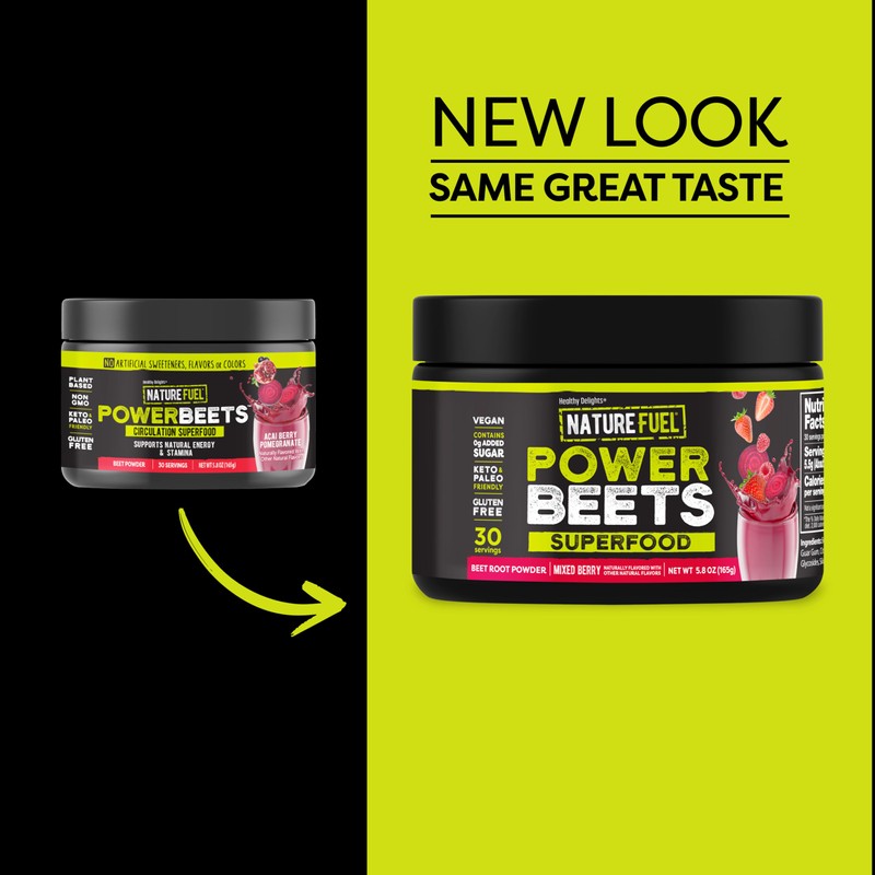 Healthy Delights Nature Fuel Power Beets, Vegan Beet Juice Powder,