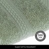 HOMESCAPES Sage Green Turkish Cotton Bath Sheet Super Soft Thick