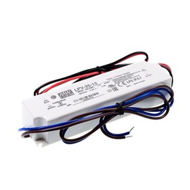 DrapeMania LPV-35-12 36W 12 Volt Single Output Constant Voltage Switching Power Supply- IP67 Waterproof, AC-DC Industrial Power Supply for Security Cameras, IR Illuminators