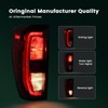 KNSPEC Halogen Tail Light Assembly Compatible with 2019-2025 Sierra 1500/2500
