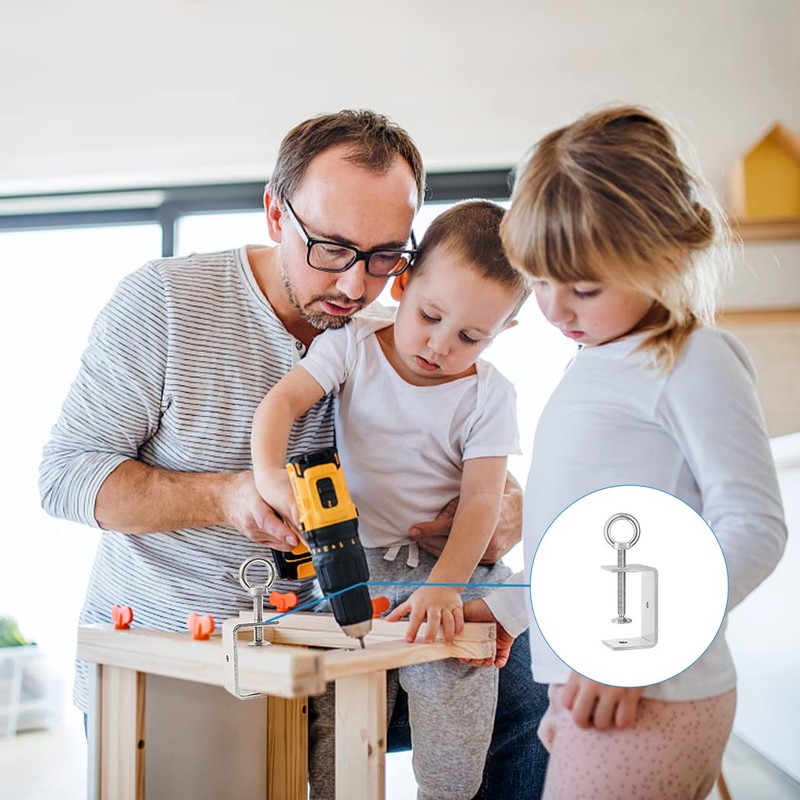 GothicBride 2 Pieces C Clamp 75 mm Stainless Steel C