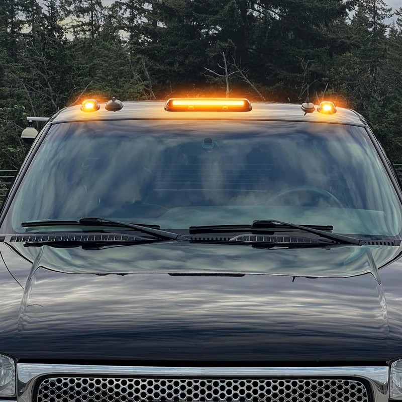 LED Cab Roof Marker Lights Compatible with Silverado Sierra 1500
