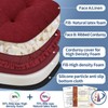 BUYUE Double-Layer Thickened Chair Cushion for Dining Chair, Natural Latex