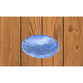 Wholesalegemshop Lapis Lazuli Thumb Worry Stones Metaphysical Gemstone Crystal Healing Reiki Men Women Gift FENG Shui Positive Energy Love Wellness Palm Stones Wicca Powerful