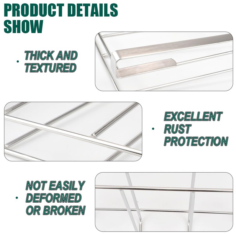 DOERDO Stainless Steel Hanging Chopping Board Rack Kitchen Organizer Metal