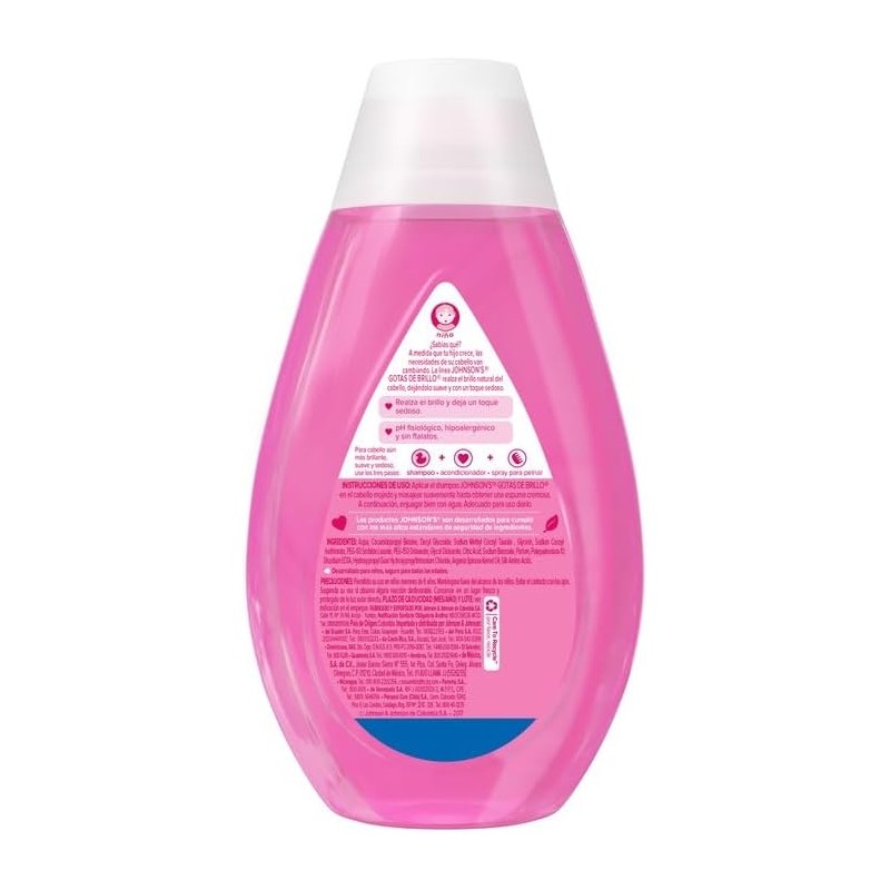 Johnson'S, Shampoo Gotas De Brillo 400 Ml