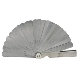 [LUYING] Thickness Gauges, Set of 32, 0.0008-0.04 inches (0.02-1 mm), String Height Measuring Tool, Gap Gauge, Stainless Steel, Thickness and Thinkness Measurements, Scale Pieces