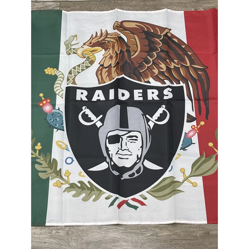 Unbranded Las Vegas Raiders Mexico Flag - 3x5 ft -