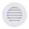 100mm Round Vent Cover, ABS Plastic Louver Grille Cover for