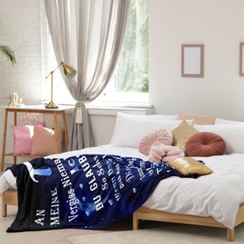 Gift for Daughter from Dad, Daughter Gift Dad, Gift From Father, Funny My Girl, Dad Daughter Birthday Gift 18th Birthday, 18th Birthday Girl Blanket 150 x 130 cm