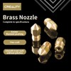 Creality Original 10pcs 0.4mm Nozzle with 5pcs Silicone Sock, for