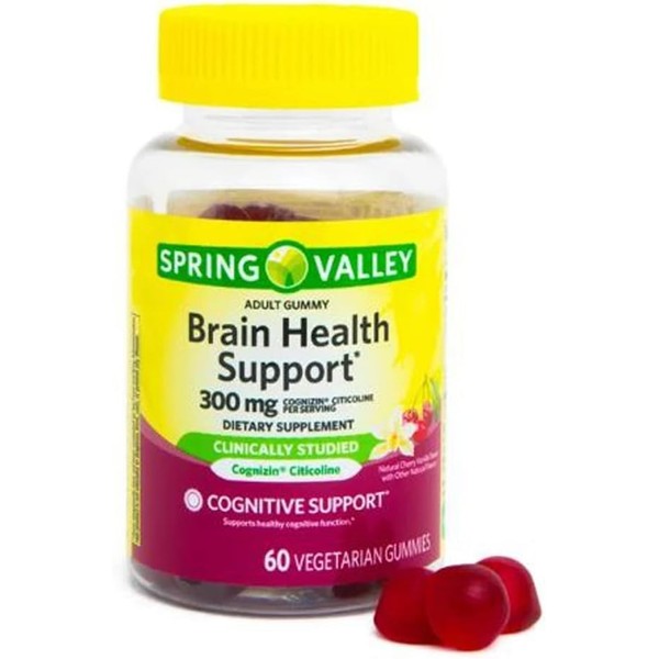 Brain Health Vegetarian Gummy Supplements, 60ct