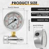 Pressure Washer Gauge 6000PSI Stainless Steel Double Scale Washer Gauge