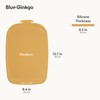Blue Ginkgo Silicone Cutting Board – Medium – Double-Sided, Thick,