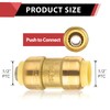 (Pack of 10) EFIELD 1/2 Inch Straight Coupling Push-Fit Fitting