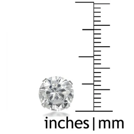 8MM Half Disco Ball Sterling Silver Stud Earrings - GREEN PERIDOT. 8-GP