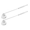2PCS Candle Snuffer with Long Handle Bell Shape Metal Flame