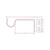 Ivilon Fixed Brackets for Curtain Rods - for 1 or
