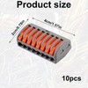Huybaa 8 Ports Lustre Terminal, 10 Pieces Plug-In Terminals, Terminal