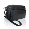 Leather Wrist Bag for Unisex Made of Cowhide Leather 21-