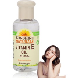 Aceite de Esencia de Vitamina E, Blanqueador, Hidratante, Nutritivo, 75 Ml, Levanta y Tensa la Piel, Repone la Humedad, Controla la Secreción de Aceite con Fórmula para una