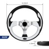 KTERCT Black & White Marine Boat Steering Wheel Keyway 3