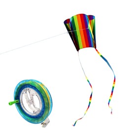UACT Kite Adult Kite Colorful Line Winder Fly in the Breeze Good Fly Beginners Kite Ready to Play Set
