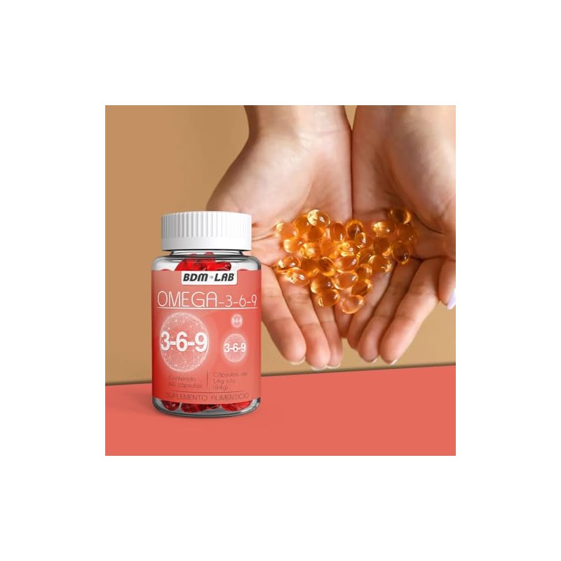 BDM LAB Péptido de Colágeno Omega 3-6-9 2x1 60 cápsulas
