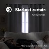 indistar Home Blackout Curtains Double Layer Solid Sheer Grommet Top