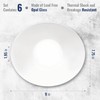Bormioli Rocco Prometeo 9" Opal Glass Soup and Pasta Plates,
