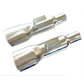 Dale's Cuda Shop - DCS Fits 1968-1974 B-Body Plymouth Road Runner GTX Mopar Chrome Exhaust Tips Pair
