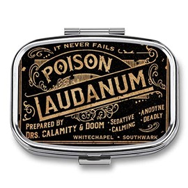 Pastillero De Metal Con 2 Compartimentos, Portátil, Compacto Y Apto Para Viajes, Bonito Pastillero Para Guardar Vitaminas, Aceite De Pescado, Suplementos, Medicamentos Y Tabletas Para Llevar
