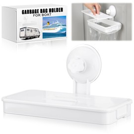 LOYIM Garbage Bag Holder for Boat Suction Cups Hanging Trash Bag Holder Portable Reusable Trash Can Boat Pontoon Accessories for Fishing Sandbar Kayak