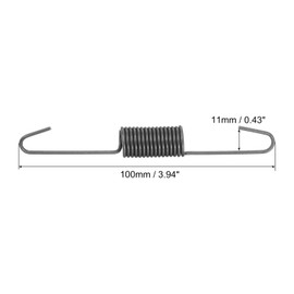 QUARKZMAN Recliner Chair Tension Spring 4 Inch Metal Double Hook Replacement Sofa Mechanism Tension Springs - Long Hook Pack of 30