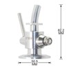 QiiMii Stainless Sampling Valve Beer Sampling Valve SS304 Clamp End