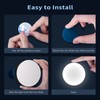 Ferswe Rechargeable Tap Light 6000K, Dimmable Touch Light with 1000mAh