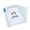 Rapesco 1629 A4+ ID Snap Folder - Clear - 5