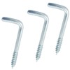 Shells 50PCS Silver Color Carbon Steel Metal Right-Angle Hooks 7