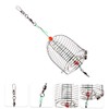 Kisangel 30pcs Stainless Steel Fishing Bait Trap Cage Basket Feeder