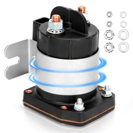 Fancat 24 Volt 225 Amp 4 Terminal Solenoid, Compatible with Trombetta 114-2411-020, 225 Amp Continuous Duty, 600 Amp Inrush, Heavy Duty Solenoid Relay Switch