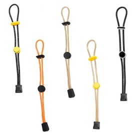 CZAKOMIX Pack of 5 Hiking Pole Attachment Cord, Elastic Rope Lanyard, Hiking Pole Attachment, Backpack Hiking Pole Holder, for Mountaineering, Climbing, Camping, Trekking Outdoors (3 Colours)