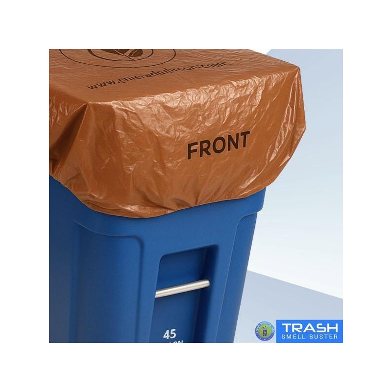 TRASH SMELL BUSTER 쓰레기통 생분해성 3개 쓰레기통에서 제거 밴드가 레몬