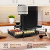 RECAPS Crystal Tempered Glass Coffee Pod Drawer Organizer Compatible with