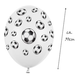 Pack of 10 Colourful Balloons for Children's Birthday Parties 30 cm, Football