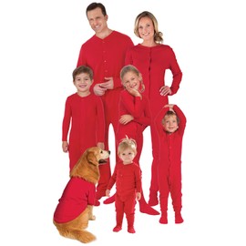 PajamaGram Family Christmas Pajamas Onesie - Christmas Onesie, Red, Toddler, 5T