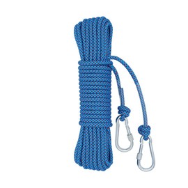 Lkw Ogechi 20M 15M 10M Heavy Duty Polyester Washing Line Rope with Hooks, 10mm Steel Core Clotheslines, Weather Resistant Multipurpose Washing Line Rope, Garden Outdoor Laundry Clothes Lines (15M)