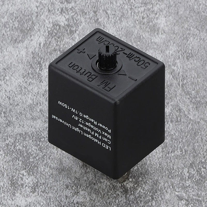 Keenso Auto 12V 24V 3-Pin Indicator Relay, Adjustable LED Flasher
