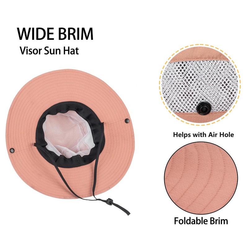 Kids Boys Summer Sun Hat - Wide Brim Sun Protection
