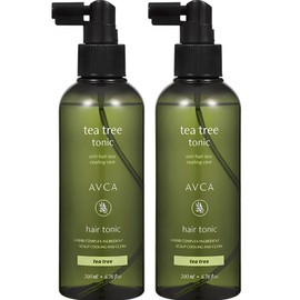 Abka Scalp Care Hair Loss Symptom Relief Tea Tree Hair Tonic, 200ml, 2 Pieces / 아브카 두피케어 탈모증상완화 티트리 헤어토닉, 200ml, 2개