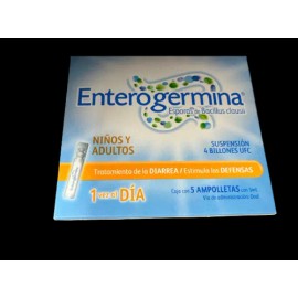 Enterogermina Probióticos 4 Billones Ufc Suspensión 5 Ampolletas Con 5 ml
